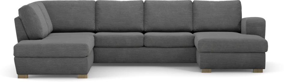 Friday - 3-sits soffa med divan vänster och schäslong höger - Grå