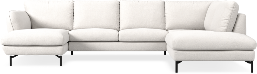 Madison Lux - 2-sits soffa med schäslong vänster och divan höger - Beige