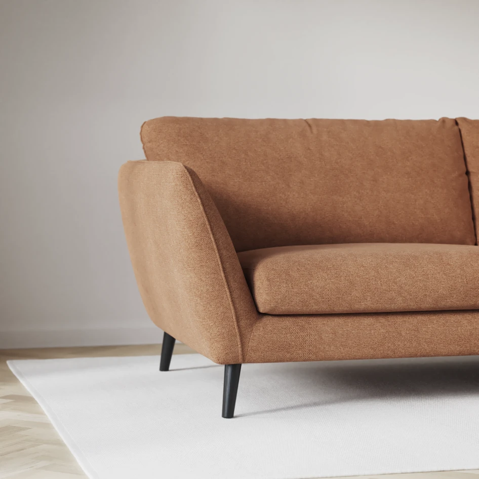 Madison - 2-sits soffa med divan vänster och schäslong höger - Orange