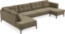 Rio - 4-sits soffa med divan vänster och schäslong höger - Grön