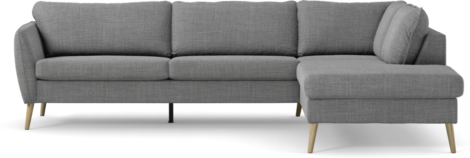 County - 2,5-sits soffa med divan höger - Grå