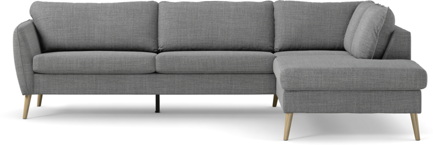 County - 2,5-sits soffa med divan höger - Grå