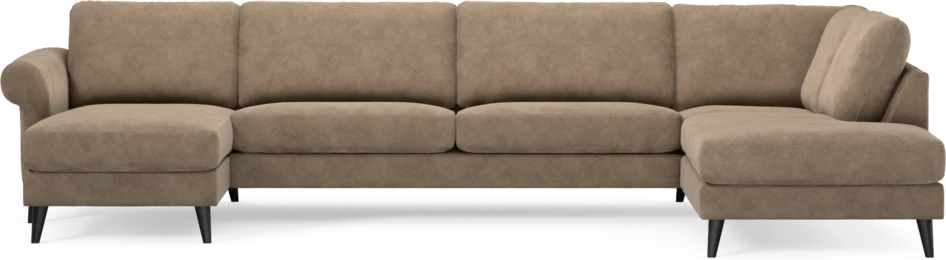 Bridge - 3-sits soffa med schäslong vänster och divan höger - Beige