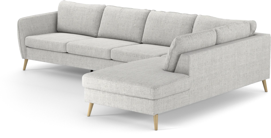 County - 3-sits soffa med divan höger - Grå
