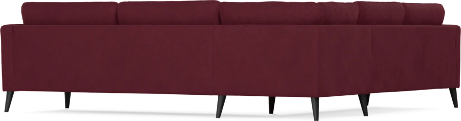 Bridge - Hörnsoffa, 2+3-sits - Röd