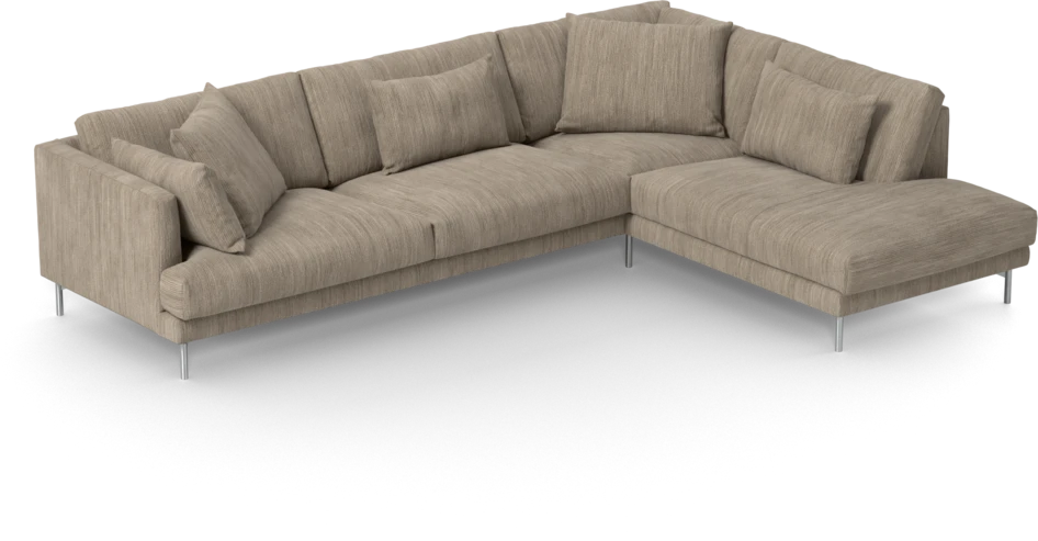 Harper - 3-sits soffa med divan höger - Beige