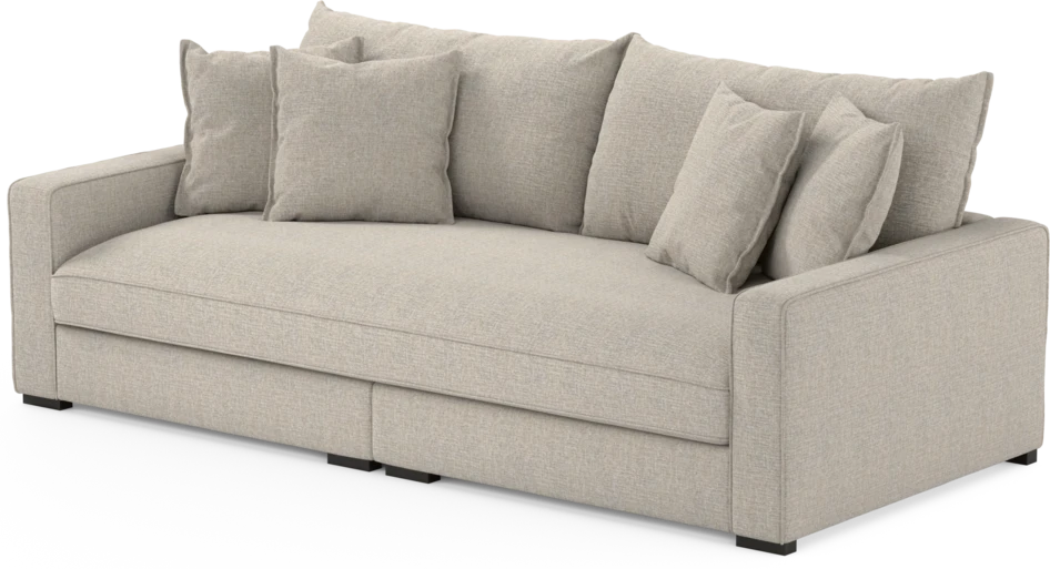 Rossi - 3-sits soffa, hel dyna - Beige