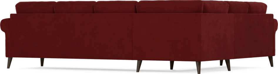 Eden - Hörnsoffa, 2+3-sits - Röd
