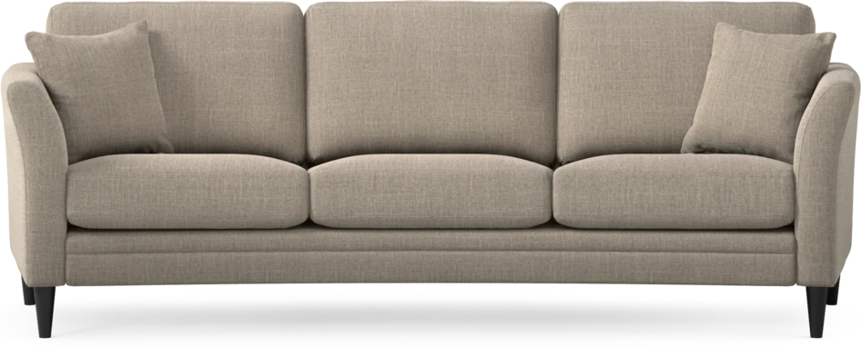 Eden - 3-sits soffa svängd - Beige