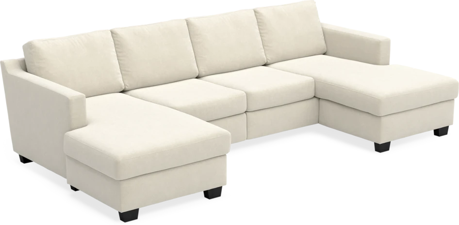 Friday - 2-sits soffa med två schäslonger - Beige