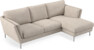 Madison Lux - 2-sits soffa med schäslong höger - Vit