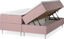 New York - Förvaringssäng, dubbelsäng med bäddmadrass - Rosa