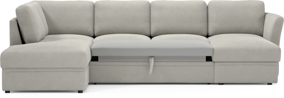 Öland - Bäddsoffa med divan vänster och schäslong höger - Grå