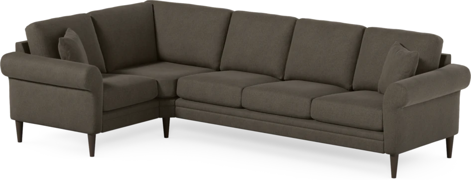 Eden - Hörnsoffa, 1+3-sits - Brun