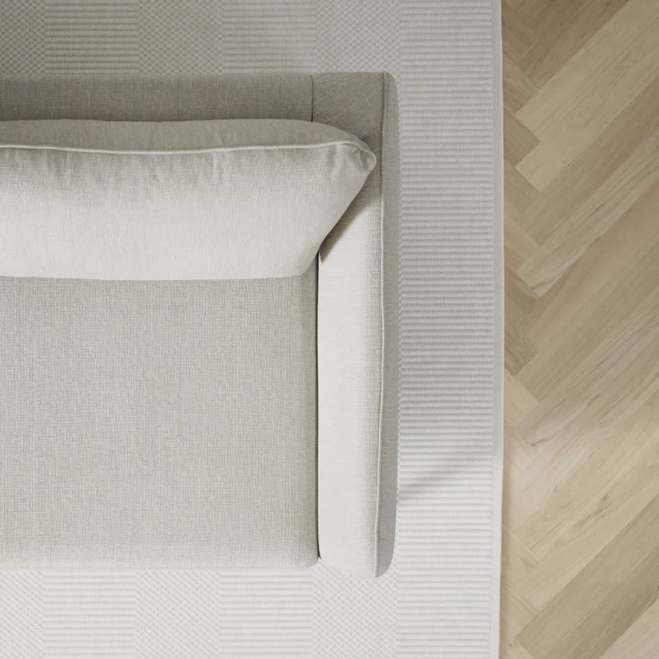 County - 4-sits soffa med divan vänster och schäslong höger - Grå