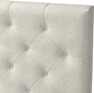 Delux Pikerad Låg - Sänggavel, 90-210 cm - Beige