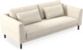 Willow - 3-sits soffa, hel dyna, fast klädsel - Beige