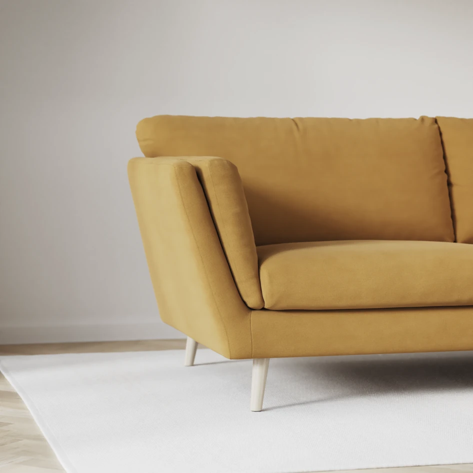 Madison Lux - Hörnsoffa 2+3-sits, hörn 2 - Gul