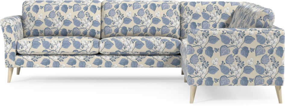 Bridge - Hörnsoffa, 3+2-sits - Blå