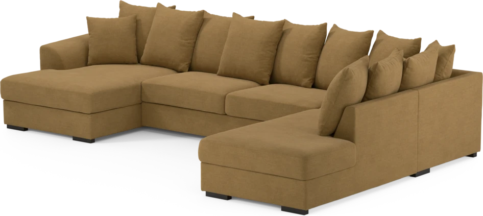 Town - 3-sits soffa med divan höger och schäslong vänster - Gul
