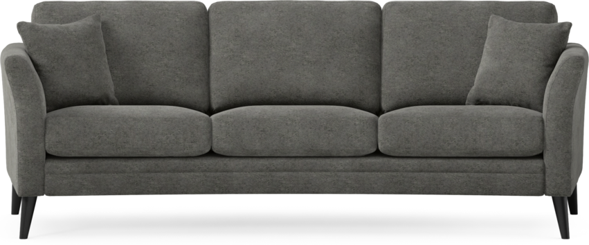 Eden - 3-sits soffa svängd - Grå