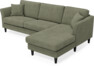 Eden - 2,5-sits soffa med schäslong - Grön