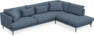 Harper - 3-sits soffa med divan höger - Blå