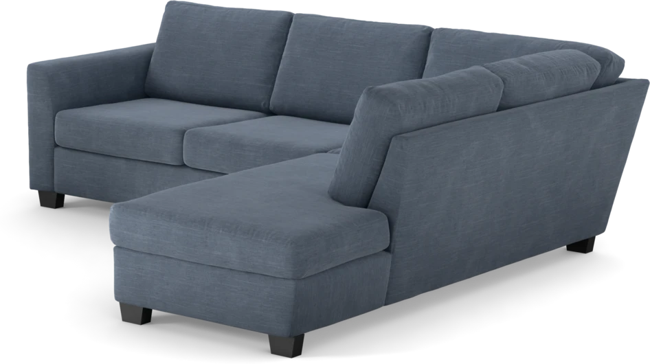 Friday - 2,5-sits soffa med divan höger - Blå