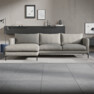 Impression Delux - 3-sits soffa med schäslong vänster - Grå