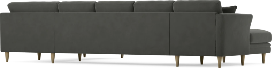 Eden - 3-sits soffa med schäslong vänster och divan höger - Grå