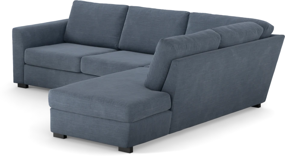 Friday - 2,5-sits soffa med divan höger - Blå