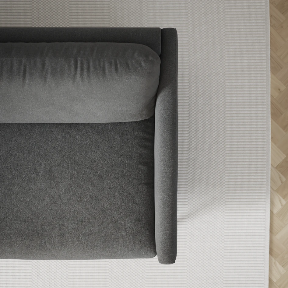 Madison - 2-sits soffa med divan vänster och schäslong höger - Grå