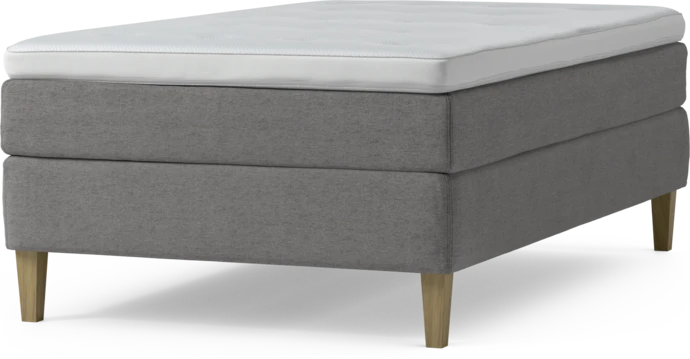Delux Sense, Kontinentalsäng, enkelsäng 120 cm med bäddmadrass och sängben