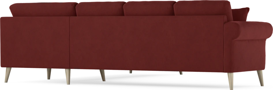 Eden - Hörnsoffa, 3+3-sits - Röd