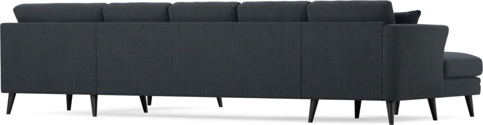 Eden - 3-sits soffa med schäslong vänster och divan höger - Blå