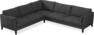 Winston - Hörnsoffa, 2+3 - Svart