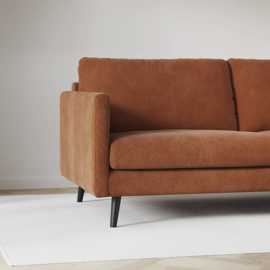 Madison Lux - Hörnsoffa 2+3-sits, hörn 1 - Orange