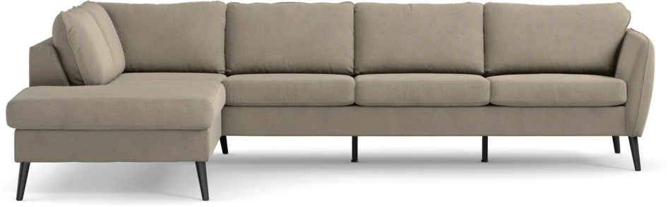 County - 3-sits soffa med divan vänster - Beige