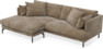 Harper - 4-sits med schäslong XL vänster - Brun