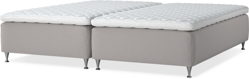 Delux Dream - Ramsäng, dubbelsäng med bäddmadrass - Grå