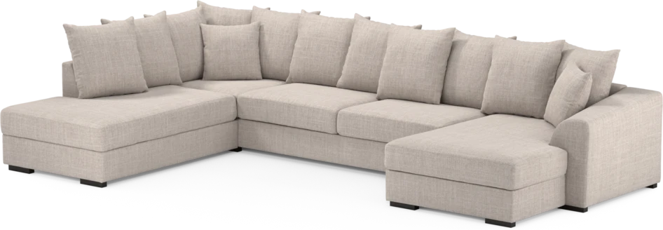Town - 3-sits soffa med divan vänster och schäslong höger - Beige