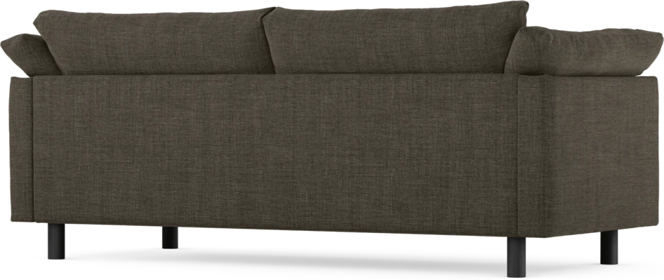 Cherrie - 2,5-sits soffa, hel dyna, fast klädsel - Brun