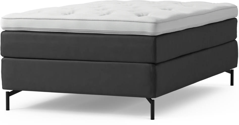 Delux Sense - Kontinentalsäng, enkelsäng 120 cm med bäddmadrass och sängben