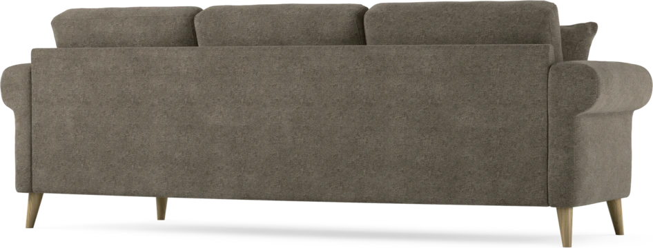 Eden - 3-sits soffa svängd - Brun