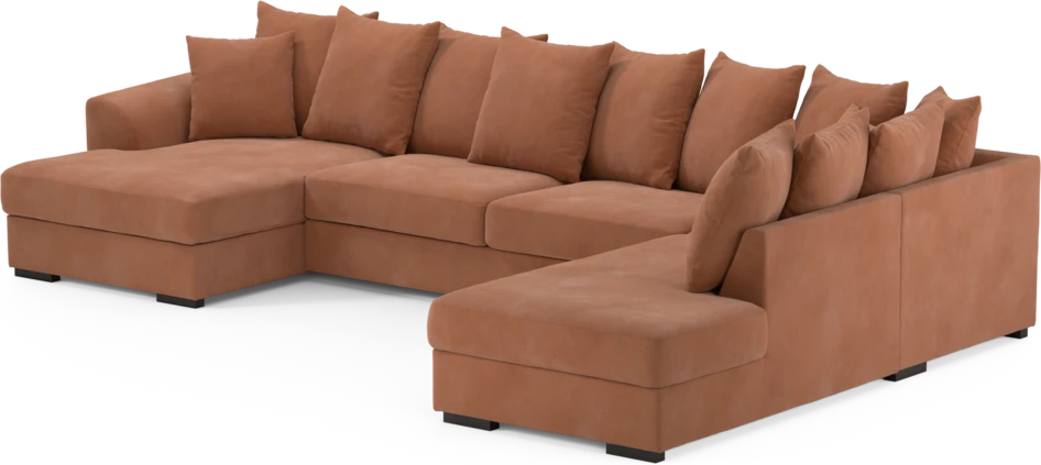 Town - 3-sits soffa med divan höger och schäslong vänster - Orange