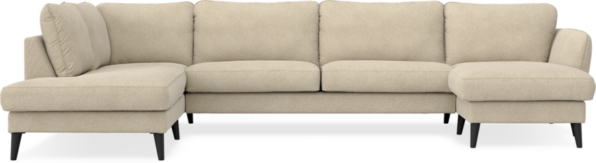 Bridge - 3-sits soffa med divan vänster och schäslong höger - Beige