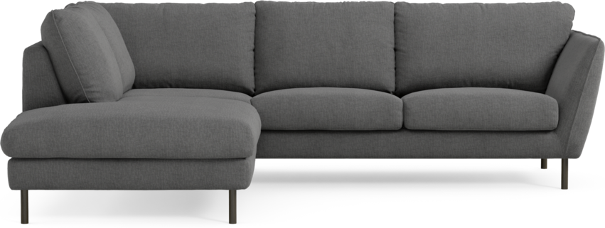 Madison Lux - 2-sits soffa med divan vänster - Grå