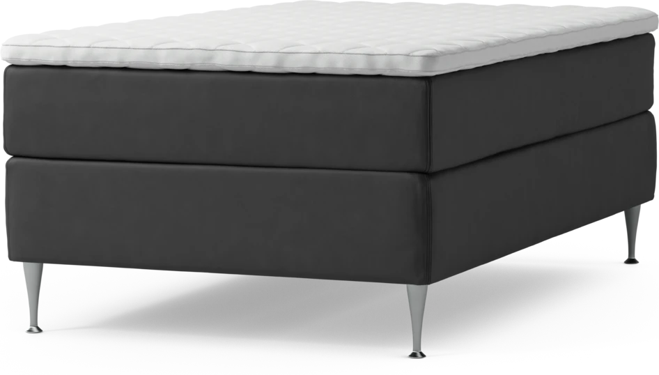 Delux Exclusive - Kontinentalsäng, enkelsäng 120 cm med bäddmadrass och sängben