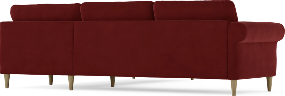 Bridge - Hörnsoffa, 2+2-sits - Röd