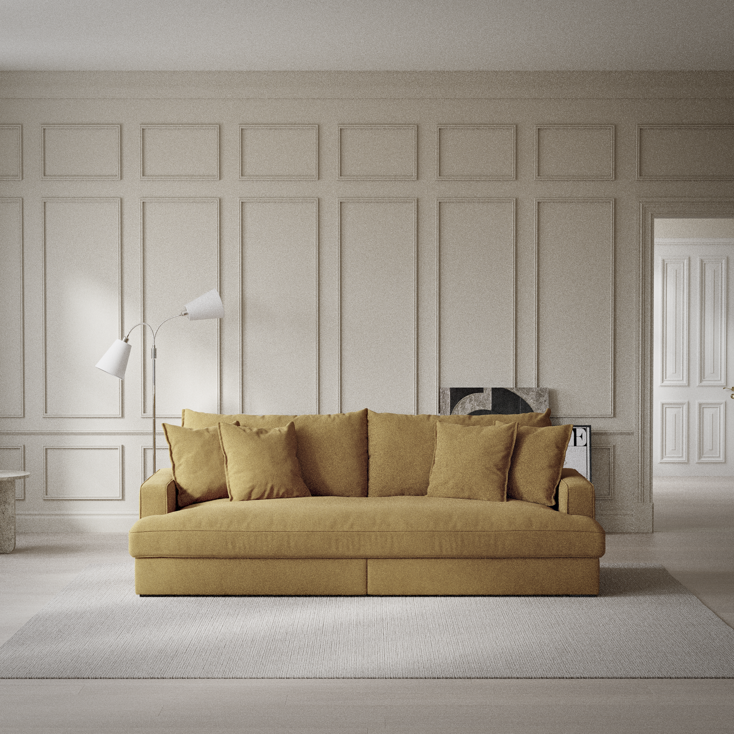 Rossi - 3-sits soffa, hel dyna - inspiration